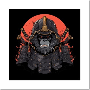 gorilla samurai Posters and Art